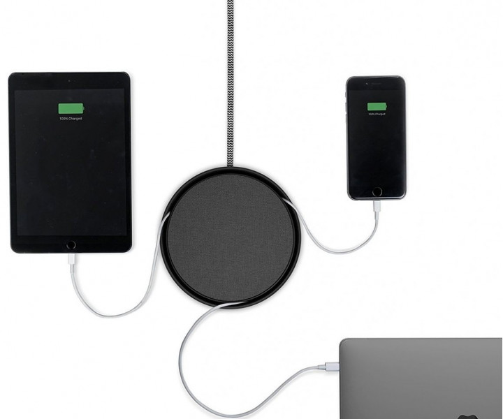 Зарядное Native Union Eclipse Charger 3-Port USB Wood Black (EC-BLK-WD-EU)